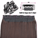 thumbnail image 3 of Typpkmm Hair Extensions, 5 Clip Recto Synthetic Fiber, 22 Inch Red Black Blonde Clip In Hairpiece for Women, 3 of 7