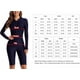 thumbnail image 3 of Traje de baño de una pieza para mujer, estilo boyleg, de manga larga, con protección solar, para buceo, deportivo, modesto, para entrenamiento., 3 of 5
