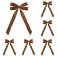thumbnail image 1 of Velvet Bows For Christmas Tree Decorations Wreath Garland Velvet Bows With Gold Ties Velvet Bow Ribbon 12PCS, 1 of 1