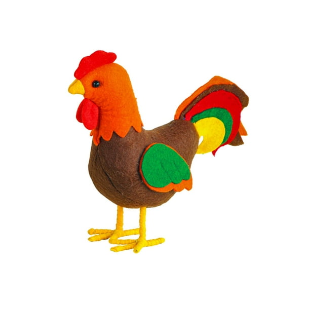 Juguetes de pollo Cola de fieltro cesta de Pascua rellenos de animales de peluche juguete de regalo para Niños