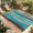 Blue Turquoise Brown, variant on Indoor Outdoor Area Rugs,Classic Blue Flower Washable Patio Rug Non-slip Quick Dry Camping Rugs,Chrysanthemum Blossom Floral Seamless Floor Carpet for Porch Deck Backyard RV Decor,4x6ft
