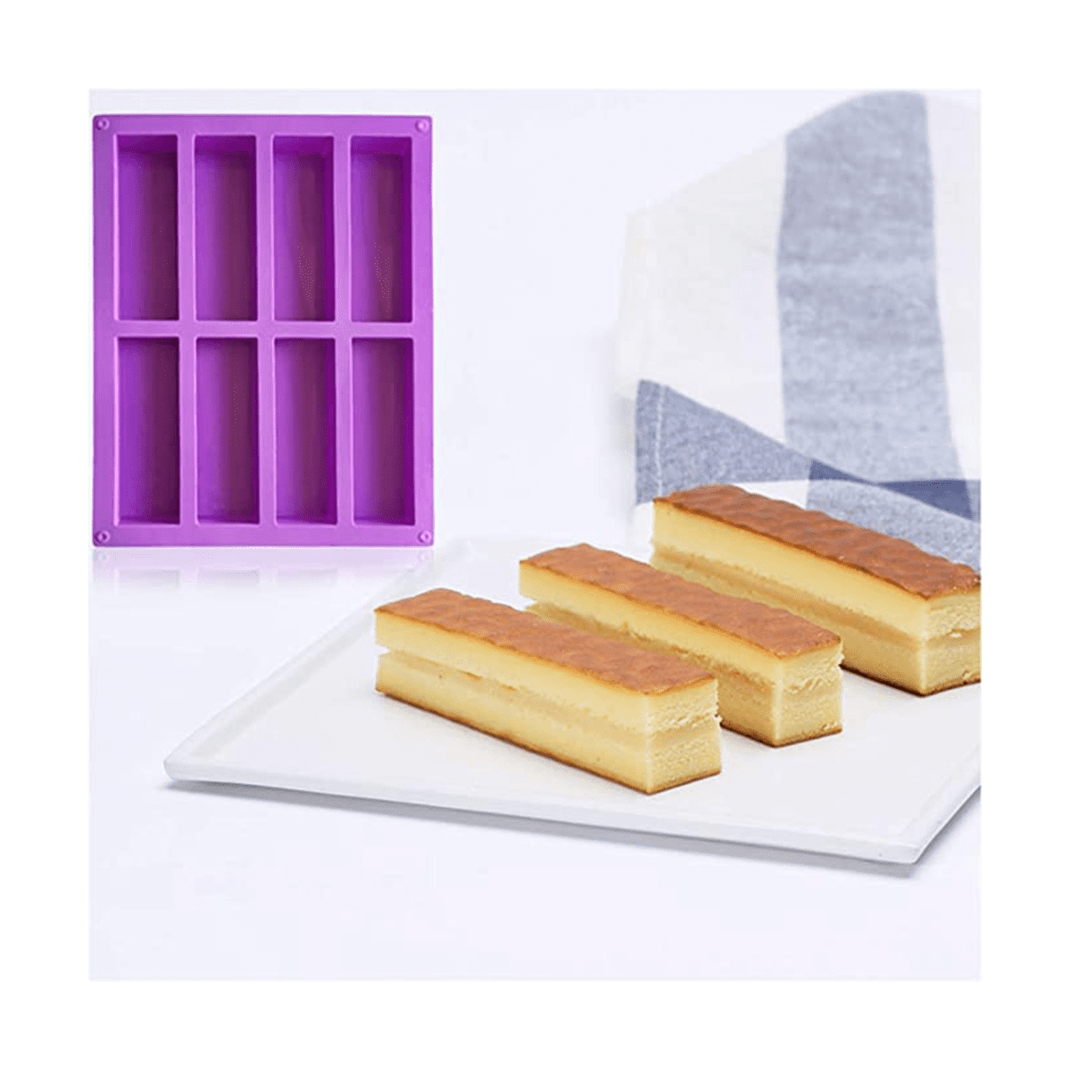 Small Butter Mold Molds Plastic Baking Moldss Silicone Cake Cup Mould 4  Grid For Soap Bar Winkie,Energy Bar, Muffin, Cornbread, Cheesecake,  PAD11523 From Ports_shoes, $4.19