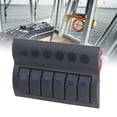 thumbnail image 1 of Panel De Control De Interruptor, IP65 Pre Cableado Panel De Interruptor De CC Versátil Resistente A Impactos DC12V 24V LED Azul Para Autobuses, 1 of 7