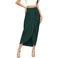 thumbnail image 2 of Aayomet Skirts For Women Trendy Women's Elegant High Waist Skirt Tie Front Pleated Maxi Skirts,Green L, 2 of 4