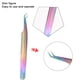 thumbnail image 3 of Pinzas para extensiones de pestañas de acero inoxidable, juego de pinzas para extensiones de pestañas profesionales., 3 of 5