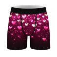 thumbnail image 4 of Clearance Clothes Under $10.00 TMOYZQ Men's Boxer Briefs Comfy 4-Way Stretch Underwear Cute Love Heart Graphic Valentine's Day Boxer S-XXL, 4 of 7
