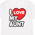 thumbnail image 4 of Inktastic I Love My Aunt Boys or Girls Long Sleeve Toddler T-Shirt, 4 of 5