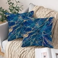 thumbnail image 4 of Comfortable Pillow Abstract Blue Pattern Printed Cushion for Home Sofa Car Bedside Decorative Use, 4 of 5