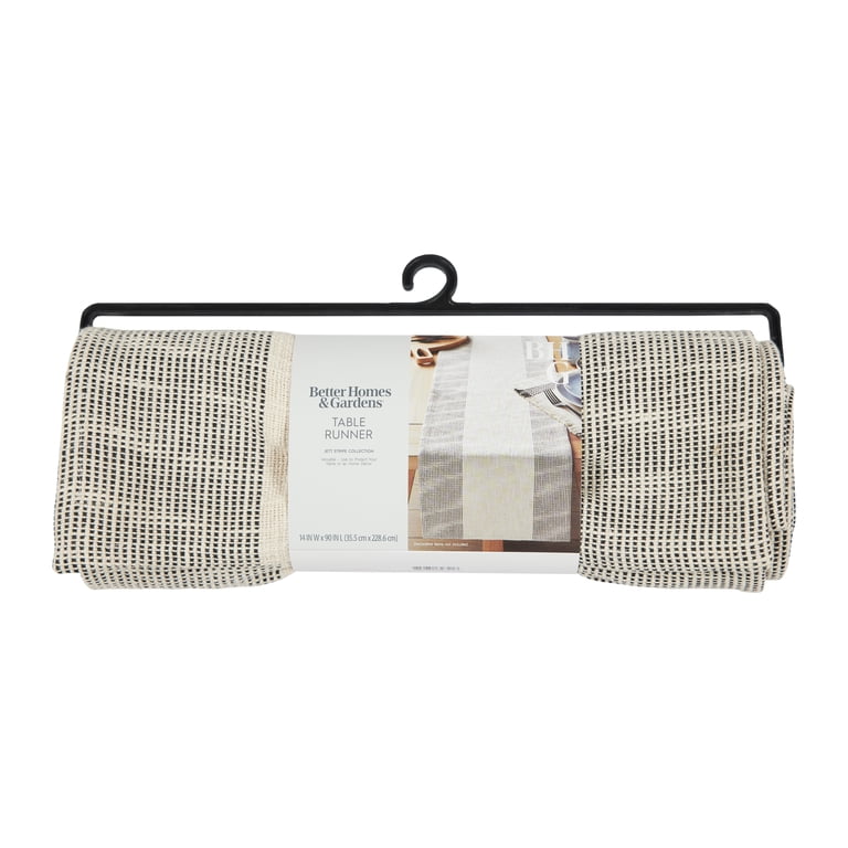 Better Homes & Gardens Jett Stripe Black & White Table Runner photo 8