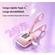 thumbnail image 5 of Rizador de pestañas térmico, rizador de pestañas eléctrico recargable, calentamiento rápido, rizos duraderos, con almohadilla de silicona con sensor térmico (rosa), 5 of 9