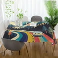 thumbnail image 5 of Yayeee Tablecloths for Rectangular Tables 60 x 90 inch Party Table Cover, Evening Mountain Road, 5 of 6