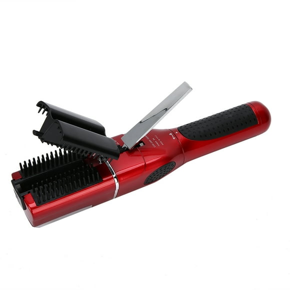 Split End Hair Trimmer, Comfortable Grip Hair Split End Cutter Red Wide Teeth Comb for Hair Styling
