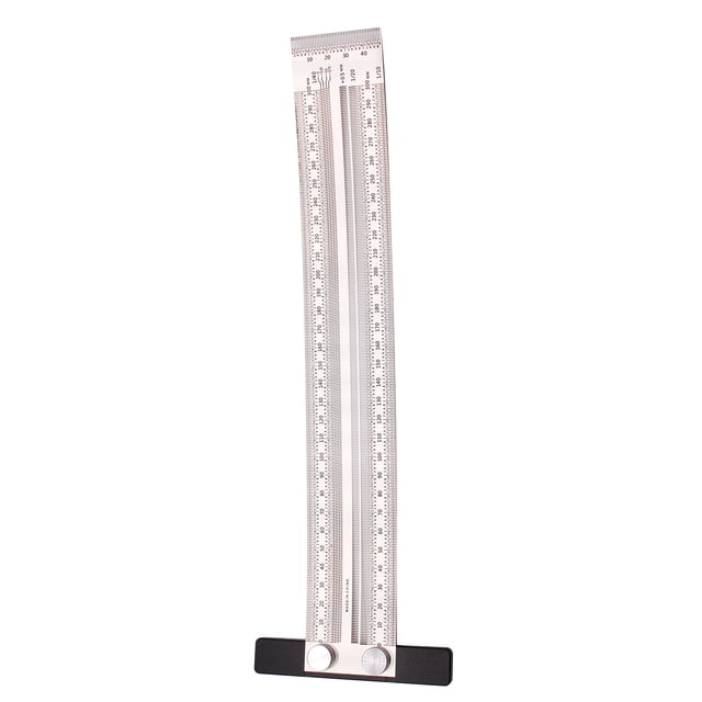 FlyFlise Precision Marking Ruler T-type Hole Ruler Stainless Woodworking Mark