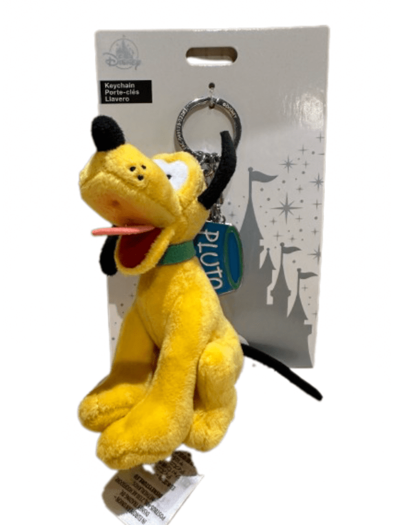 PLUTOYESTERDAY キーチェーン Disney Parks Pluto Plush Keychain With Pet Bowl Charm New With Tag