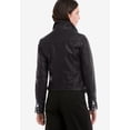 thumbnail image 2 of Ellos Women's Zip Front Leather Jacket Leather Jacket, 2 of 6