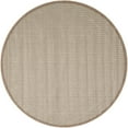 thumbnail image 5 of Unique Loom Outdoor Border Collection Area Rug - Outline (5' 1" Round Beige/Ivory), 5 of 9