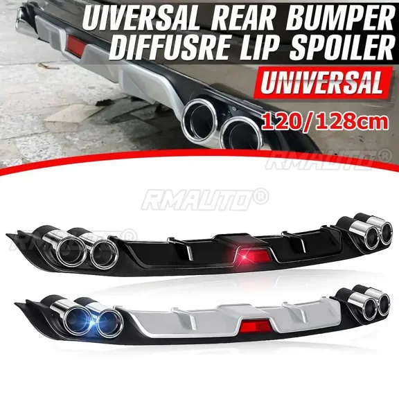 Universal Car Rear Bumper Diffuser Lip Canard for BMW E46 E60 E90 for Ford Focus 2 for Audi A3 Car-Styling ABS Plastic Body Kit