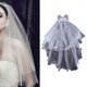 thumbnail image 4 of Wedding Veil with Comb for Kids Wedding Hair Accessories for Girls 2 Tier Bow Embellishment Props for Photo Taking, 4 of 4