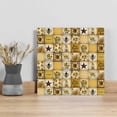 thumbnail image 5 of Farmhouse Canvas Wall Art, Sunflower Gnome Bee Star Yellow Buffalo Plaid Patchwork Framed Wall Decor Modern Artwork Prints Painting for Living Room, Bedroom, Kitchen & Cafe Decor 16x16 Inch, 5 of 9