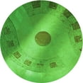 thumbnail image 1 of Ahgly Company Machine Washable Indoor Round Transitional Neon Green Area Rugs, 7' Round, 1 of 7