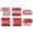 Red, variant on Christmas Candy Cane Ornaments 30 Pcs Peppermint Lollipop Hanging Decorations with Rope for Xmas Tree Holiday Party New Year Home Festive Supplies Bulk Set