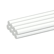 Uxcell 8pcs Acrylic Round Rods 1/4 " x 12" Clear Acrylic Dowel Rods Sticks Plastic Sticks Strip for DIY Crafts Lighting Gardening Decorations - 2mm x 300mm