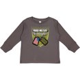 thumbnail image 3 of Inktastic Proud Military Goddaughter Girls Long Sleeve Toddler T-Shirt, 3 of 5