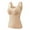 Beige, variant on Riecok Thermal Underwear for Women Tops Shapewear Bodysuit for Women Round-Neck Built-In Bra Button Warmth Winter Fall Fashion Shaper Slimming Girdles Pink M