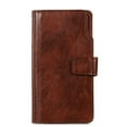 thumbnail image 3 of Galaxy A11 Case, Allytech PU Leather 9 Cards Slots Kickstand Folio Style Retro Shockproof Magnetic Closure Drop Protection Flip Cover Wallet Case for Samsung Galaxy A11, Brown, 3 of 10