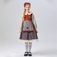 thumbnail image 4 of EnJoCho Halloween Prairie Dress for Girls Retro 𝖬edieval Dress Set with Headscarf Apron 𝖥loral Ruffle Par𝗍y Dress Countryside Style Performance Outfit, 4 of 9