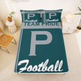 thumbnail image 5 of jejeloiu Gray Green Football Sport Team Full Size Sheets,Boys Ball Games Bed Sheets For Kids,4-Piece, 5 of 6