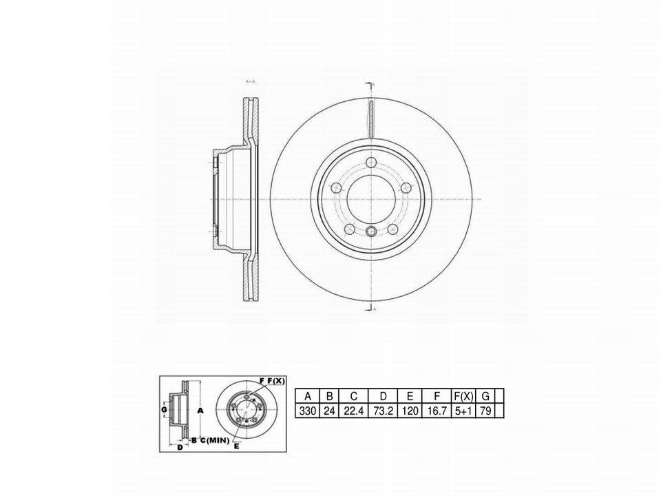 Winstop Brake Rotor, Front WS249269, BMW 328i 2015-2012