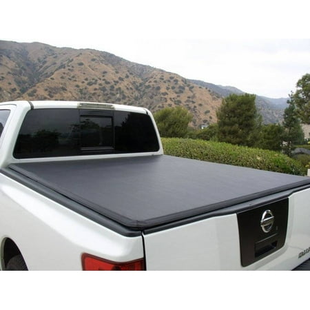 - Tonnomax 2005-2015 Nissan Frontier Crew Cab 5' Short Bed Without Utility track Soft Roll up Cross Bar Attached Tonneau Cover TC13LSD050