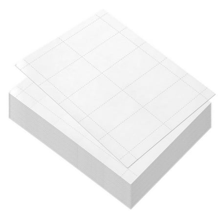 100 Sheets-Blank Business Card Paper - 1000 Business Card Stock for Inkjet and Laser Printers, 170gsm, White, 3.5 x 1.9