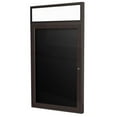 thumbnail image 4 of Ghent 36"x30" 1D Slv Aluminum Lit Headliner Fabric Letterboard Black, 4 of 4