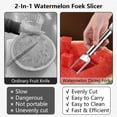 thumbnail image 5 of 2-In-1 Stainless Steel Fruit Cutter, 2026 New Watermelon Fork Slicer, Dual Head Knife with Round Handle for Kitchen Fruit Cubes, 5 of 7
