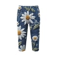 thumbnail image 5 of TaTaai Spring Faux Denim Print Yoga Pants for Women High Waist Tight Fit 3/4 Length Leggings Breathable Casual Workout Trousers for Daily Gift, 5 of 7