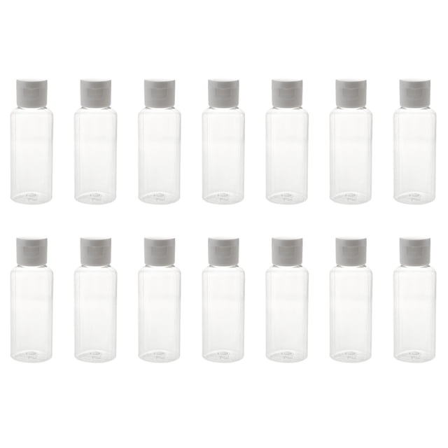 GOOHOCHY 30pcs Botella de viaje líquida recargable Botella de almacenamiento de la botella de la botella de la sub-empaque