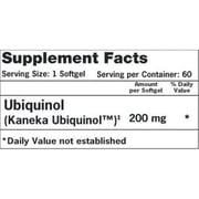 Qunol Ubiquinol CoQ10 Softgels, 200mg, Extra Strength, Heart Health Supplement, 60 Count