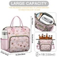 thumbnail image 5 of Pink Princess Pattern Womens Lunch Box for Work,Insulated Large Lunch Bag for Tween and Teen,Loncheras Para Mujer,Leakproof Adult Lunch Bag for Work,Beach,Travel,Picnic,Camping, 5 of 7