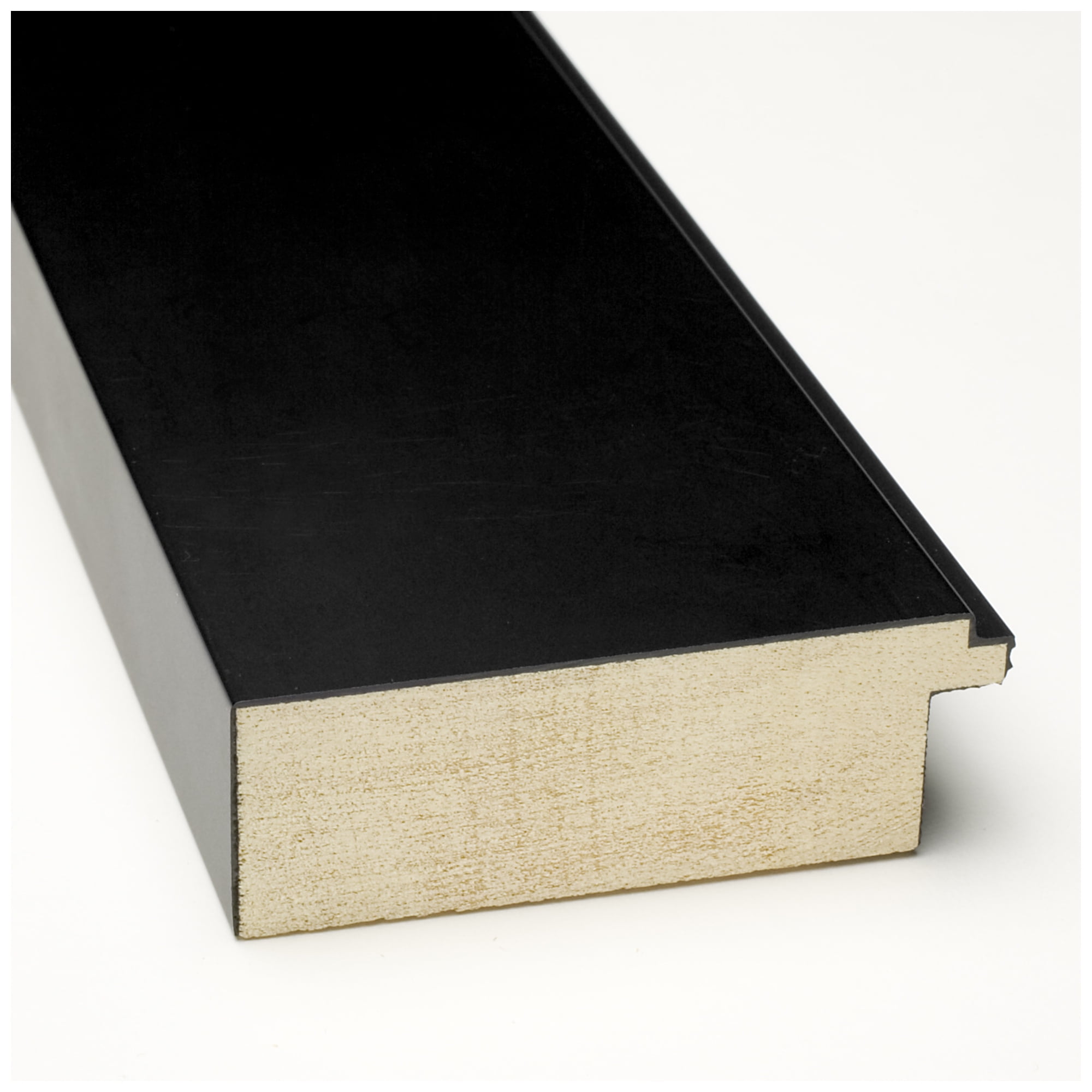 Amanti Art Natural Cork Board Wood Framed Corvino Black Bulletin Board 41 in. x 29 in.