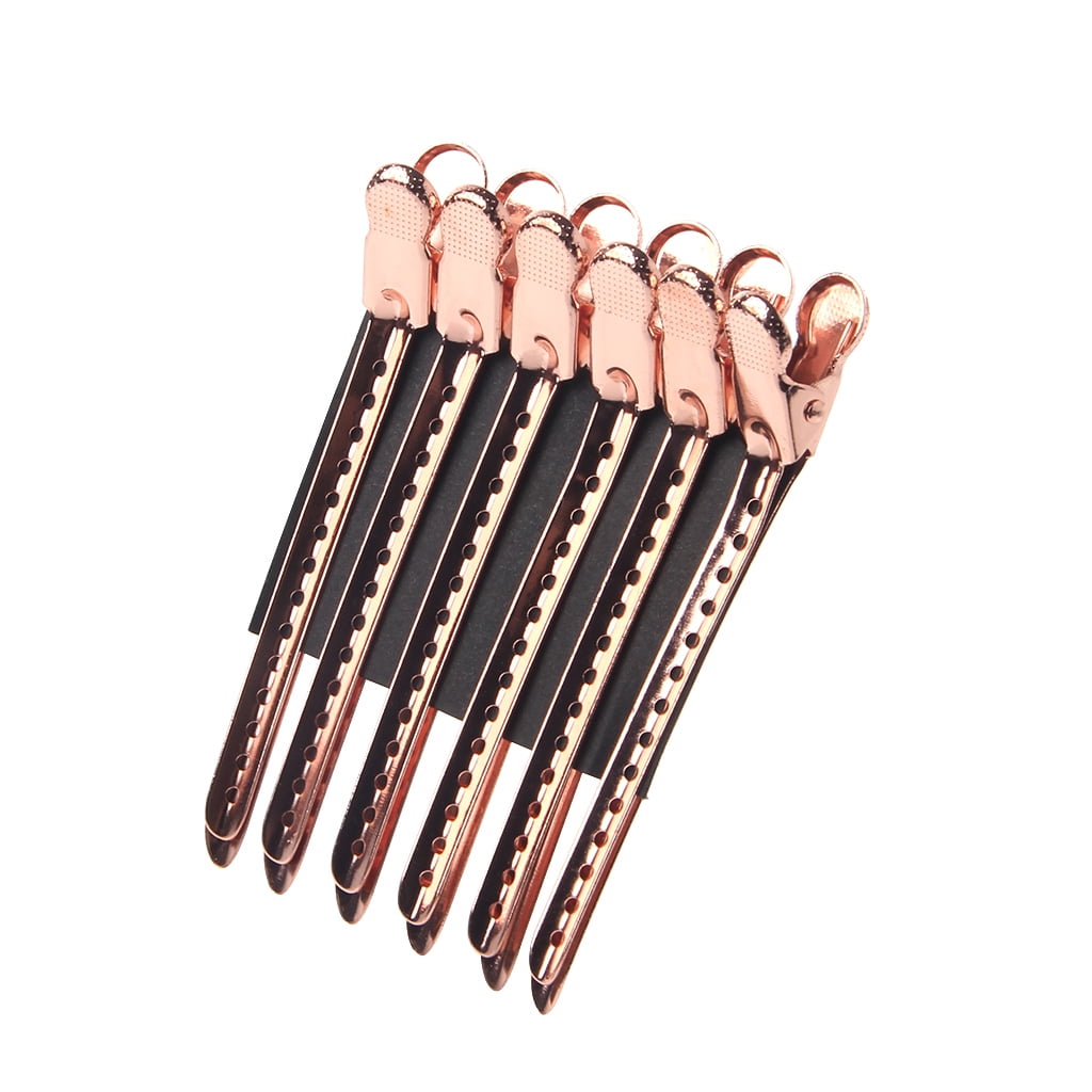 12Pcs/Set Metal Duck Mouth Hair Clips Hairdressing Salon Clamps Styling  Tools 