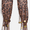 Leopard w/ Gold Sequins, variant on No Boundaries Women's Skinny Scarf, Black Silver