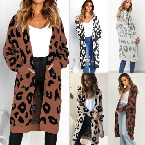 Leopard cardigan outlet walmart