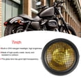thumbnail image 3 of Motorcycle Grill Headlight Retro Style Halogen Head Lamp High Brightness 7in 55W for Motorbike Accessory, 3 of 8