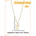 thumbnail image 2 of Gold Golden Initial Necklace for Women Dainty 304 Stainless Steel Letter A-Z 18"with 2"extender Cute Trendy Initial Necklace Personalized Monogram Name Necklace for Women Trendy DIY, 2 of 4