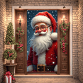 thumbnail image 5 of Santa Claus Holiday Banner Festive Decoration for Christmas Party Winter Celebration Seasonal Decoration, 5 of 9