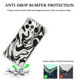 thumbnail image 3 of Black Aesthetic Case for iPhone 14 Pro Max,Aesthetic Art Design TPU Bumper Cover Case, 3 of 5
