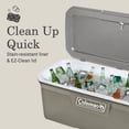 thumbnail image 3 of Coleman Classic 150 QT Hard-Sided Ice Chest Cooler, Silver Ash, 3 of 6