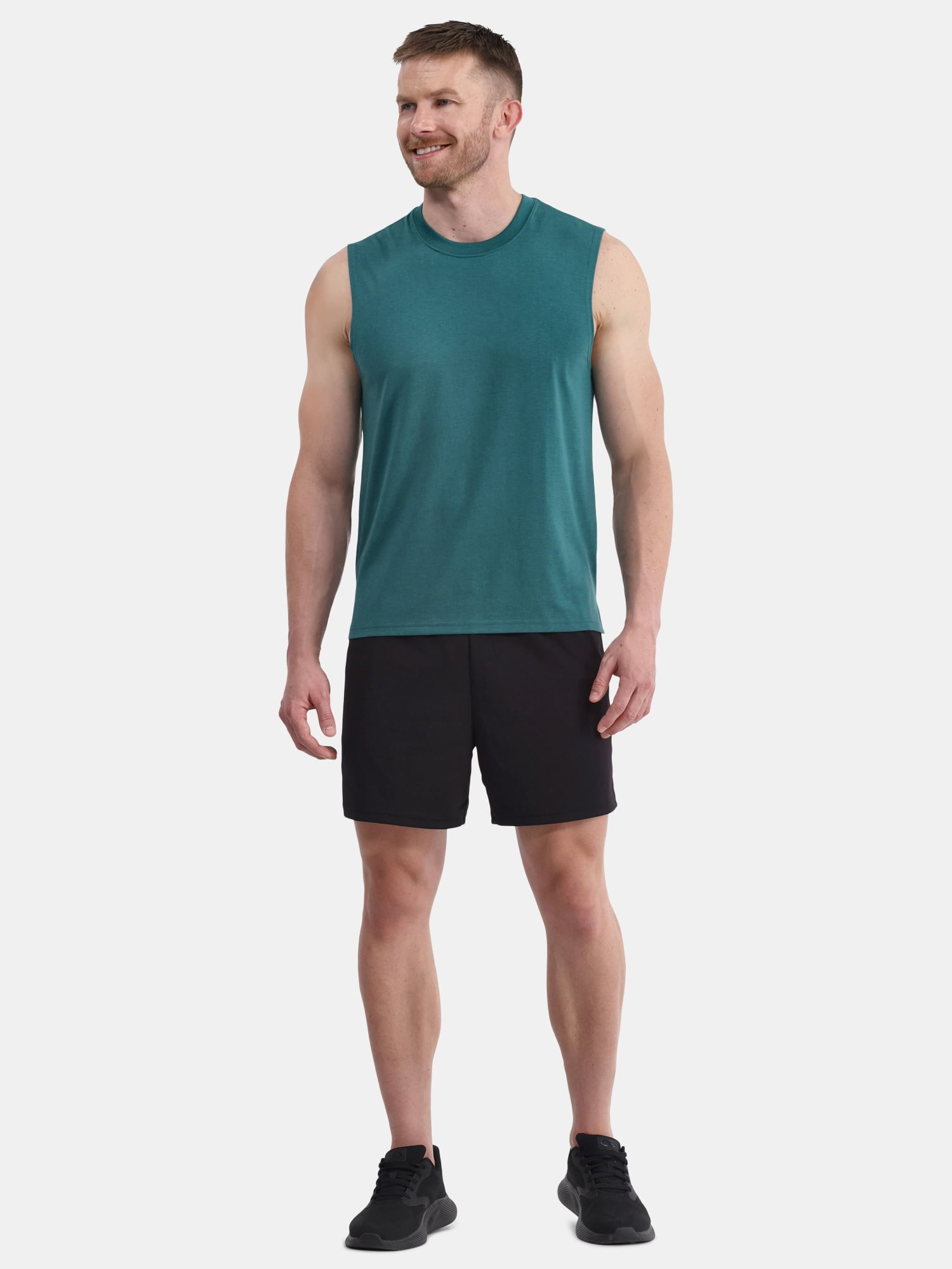 Athletic Works Men's and Men's Big & Tall Tri-Blend Muscle Tee, Sizes XS-4XLT